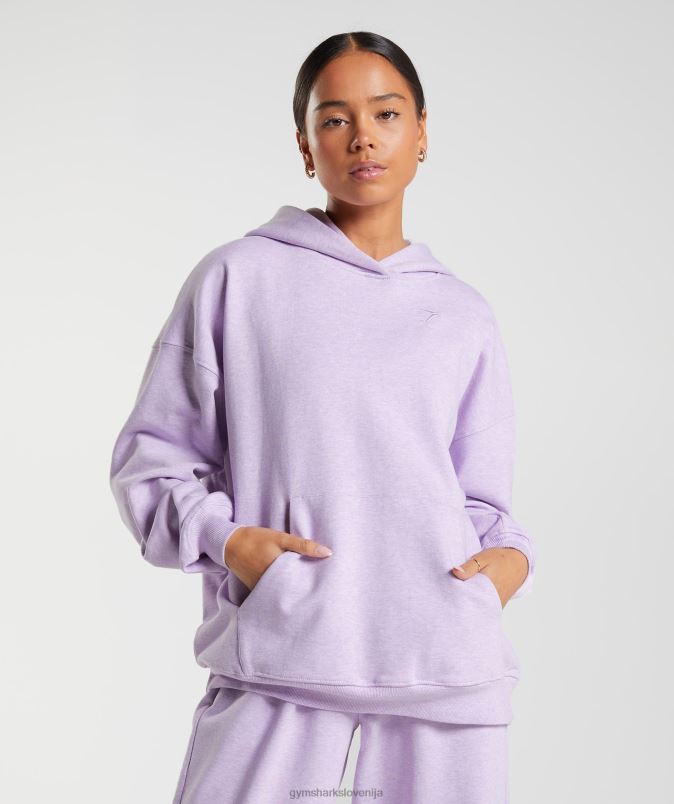 pulover s kapuco za dan počitka ženskeGymshark aura lila lapor J00L2358