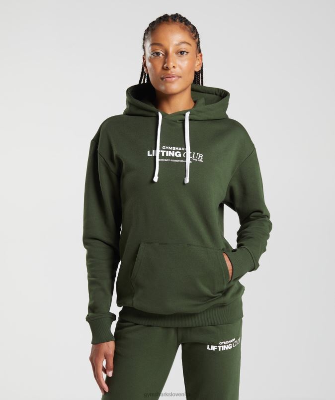 social club prevelik pulover s kapuco ženskeGymshark mah olivno J00L2378