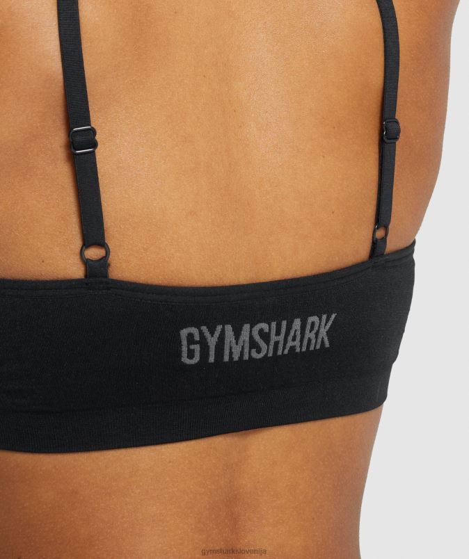 Brezšivna majica z okroglim izrezom ženskeGymshark Črna J00L2507