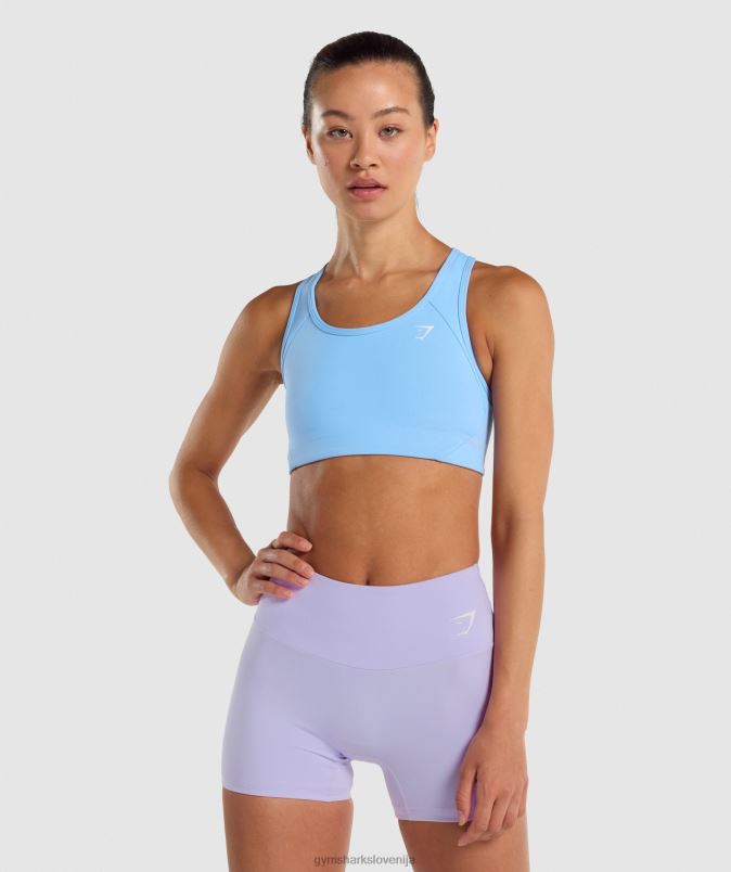 Essential racer back športni nedrček ženskeGymshark svetlo modra J00L2232