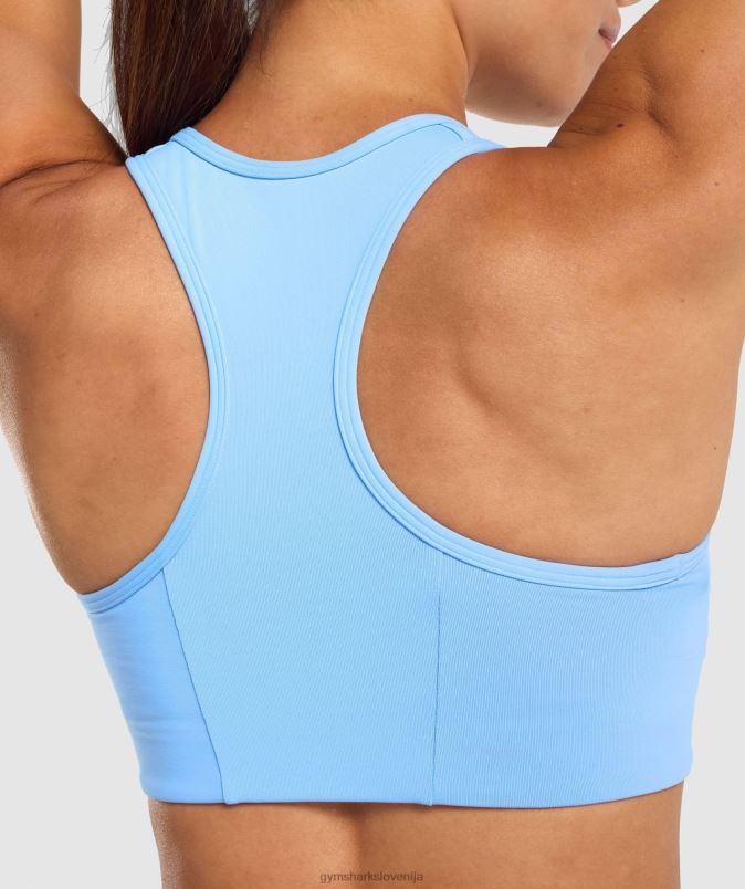 Essential racer back športni nedrček ženskeGymshark svetlo modra J00L2232