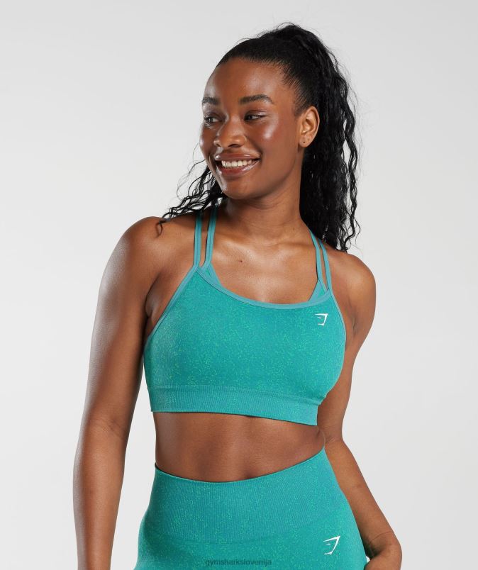adapt fleck brezšivni športni nedrček ženskeGymshark dragulj zelena J00L2173