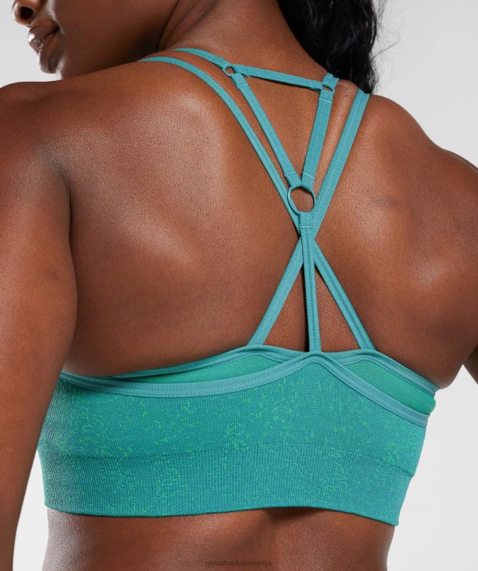 adapt fleck brezšivni športni nedrček ženskeGymshark dragulj zelena J00L2173