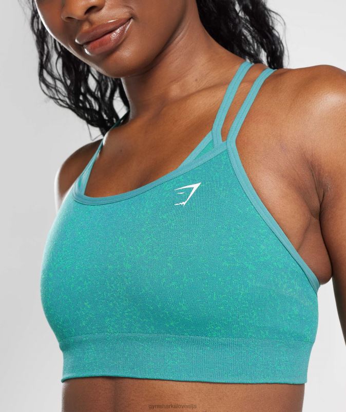 adapt fleck brezšivni športni nedrček ženskeGymshark dragulj zelena J00L2173