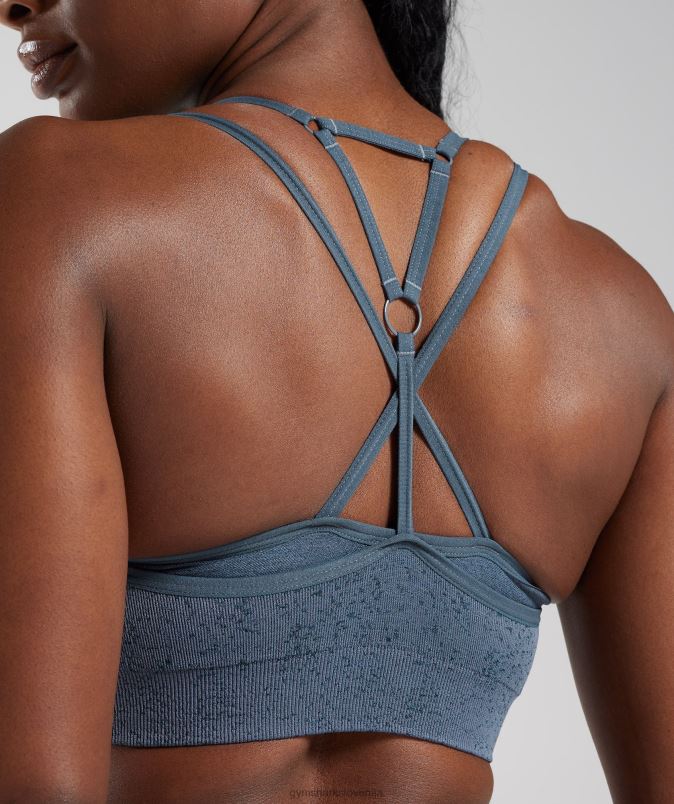 adapt fleck brezšivni športni nedrček ženskeGymshark večerna modra J00L2146