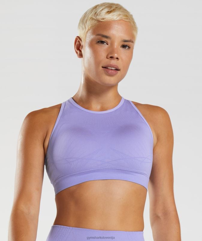 apex brezšivni športni nedrček ženskeGymshark digitalna vijolična/prašno vijolična J00L2217