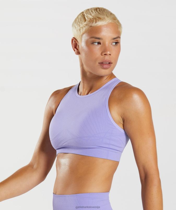 apex brezšivni športni nedrček ženskeGymshark digitalna vijolična/prašno vijolična J00L2217