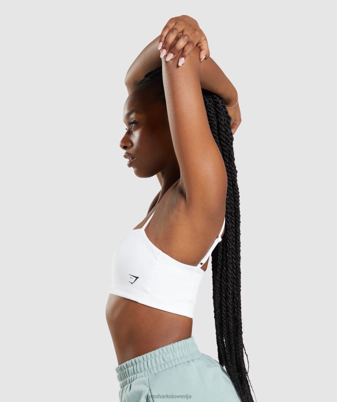 bandeau športni nedrček ženskeGymshark bela J00L2129