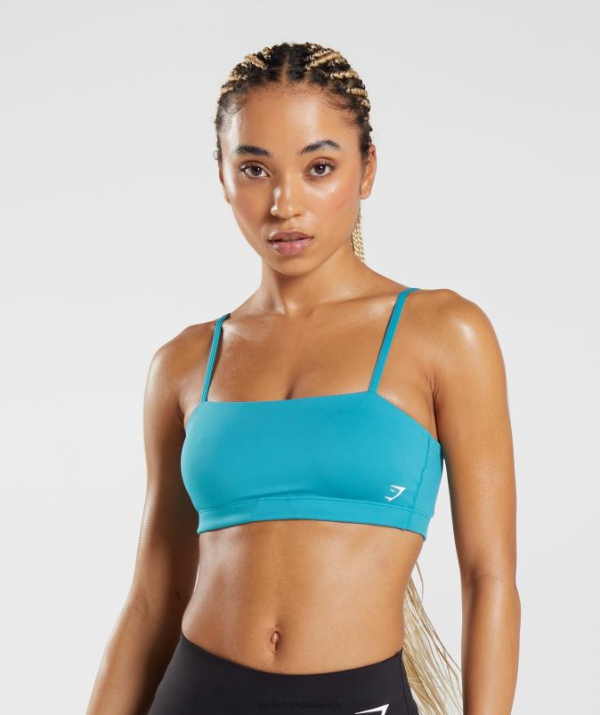 bandeau športni nedrček ženskeGymshark modri komet J00L2114
