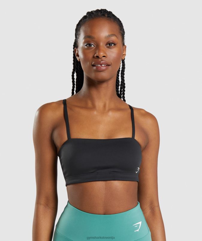 bandeau športni nedrček ženskeGymshark Črna J00L2159