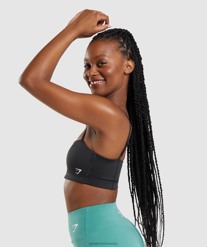 bandeau športni nedrček ženskeGymshark Črna J00L2159