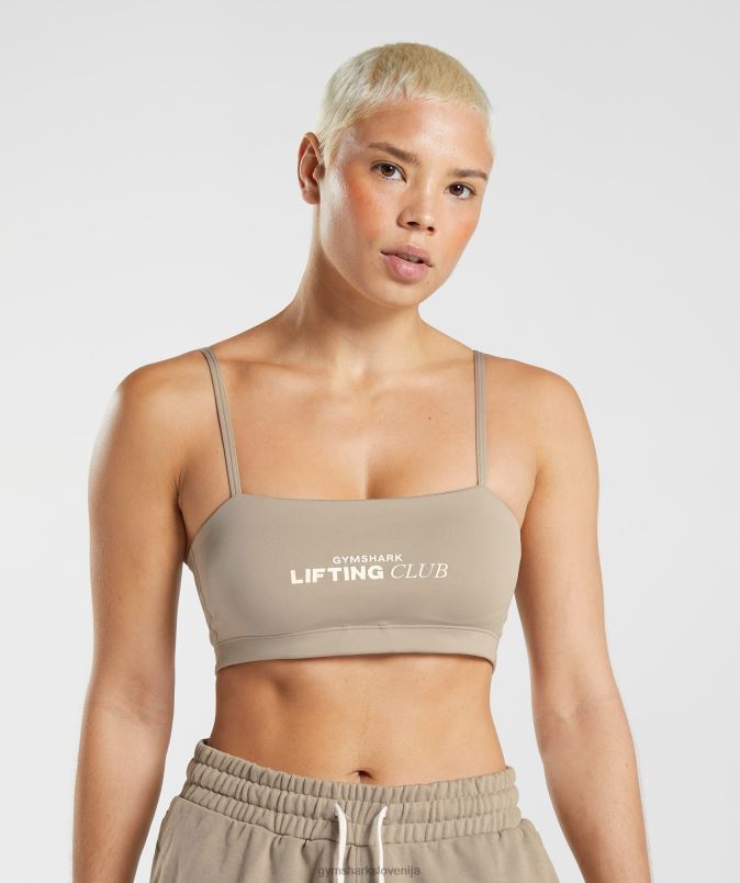 bando družabnega kluba ženskeGymshark cementno rjava J00L2209