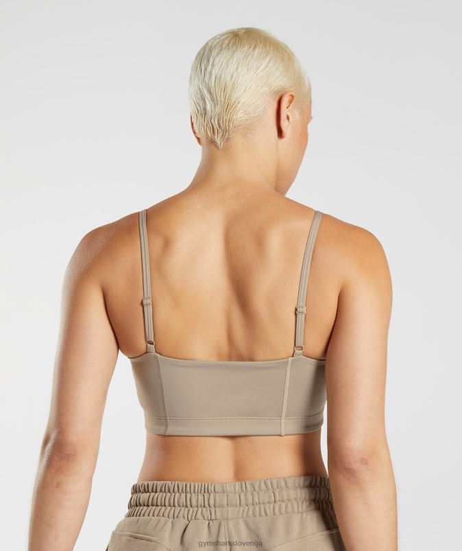 bando družabnega kluba ženskeGymshark cementno rjava J00L2209
