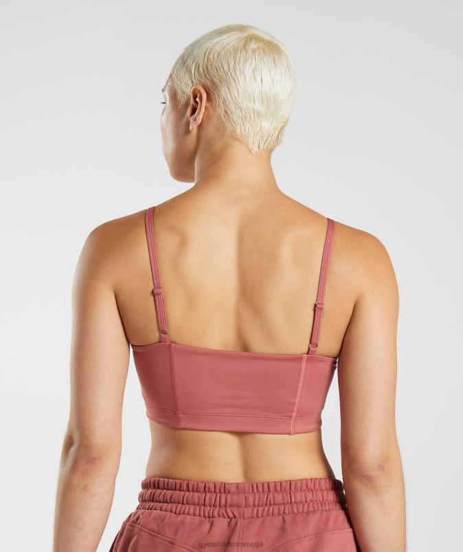 bando družabnega kluba ženskeGymshark rožnato rjava J00L2190