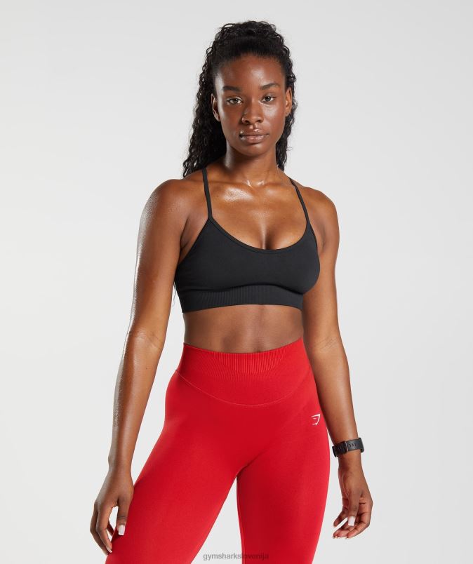 brezšivni športni nedrček ženskeGymshark Črna J00L2116