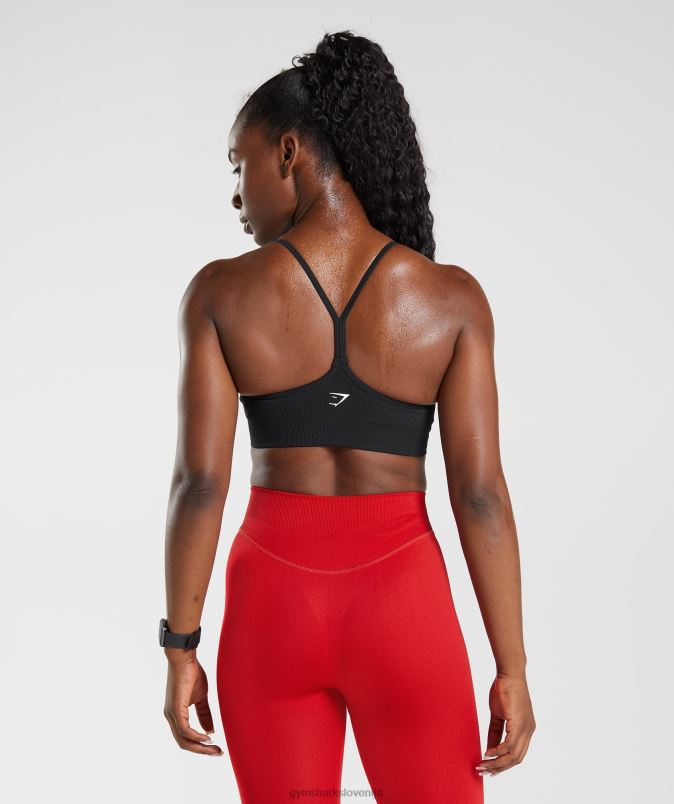 brezšivni športni nedrček ženskeGymshark Črna J00L2116