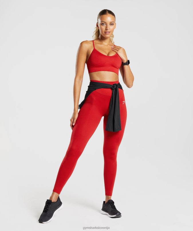 brezšivni športni nedrček ženskeGymshark salsa rdeča J00L2216