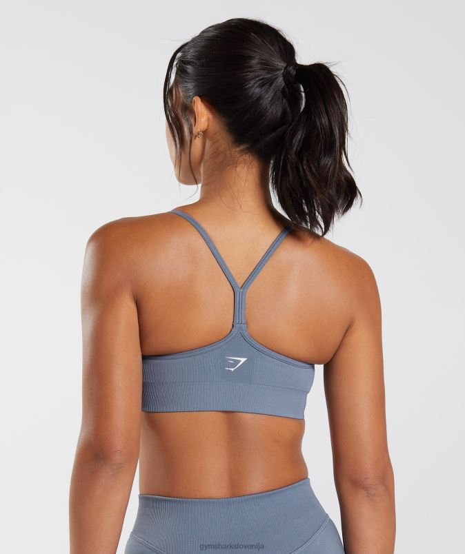 brezšivni športni nedrček ženskeGymshark večerna modra J00L2223