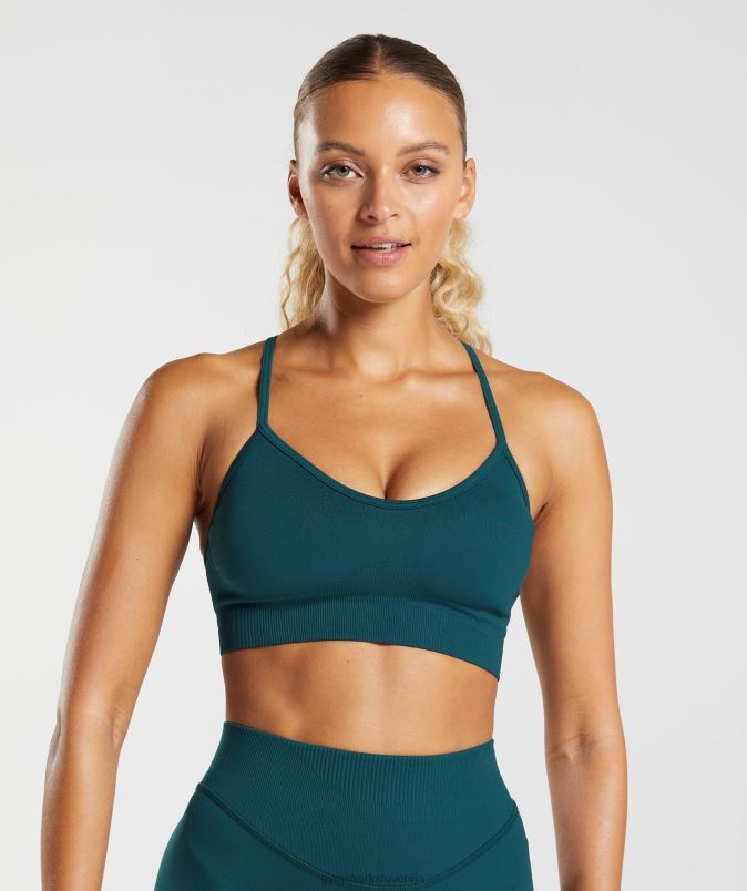 brezšivni športni nedrček ženskeGymshark zimska modrica J00L2231