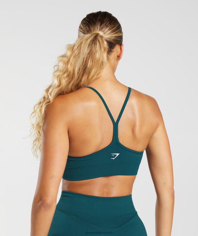 brezšivni športni nedrček ženskeGymshark zimska modrica J00L2231