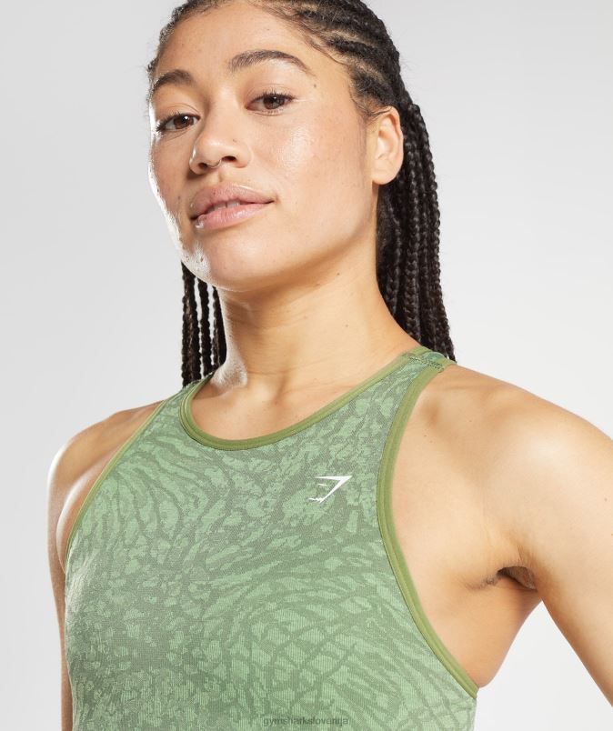 brezšivni športni nedrček za živali ženskeGymshark divji | iguana zelena J00L2203