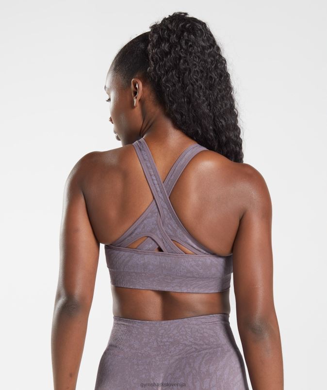 brezšivni športni nedrček za živali ženskeGymshark divji | mošusna lila J00L2188
