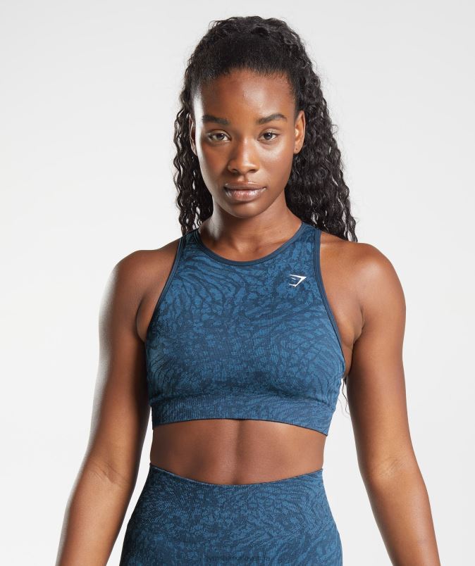 brezšivni športni nedrček za živali ženskeGymshark divji | mornarica J00L2227