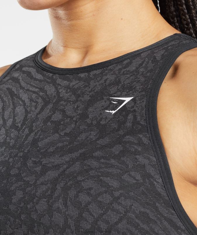 brezšivni športni nedrček za živali ženskeGymshark divji | Črna J00L2214