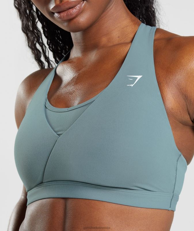 crossover športni nedrček ženskeGymshark grom modra J00L2141