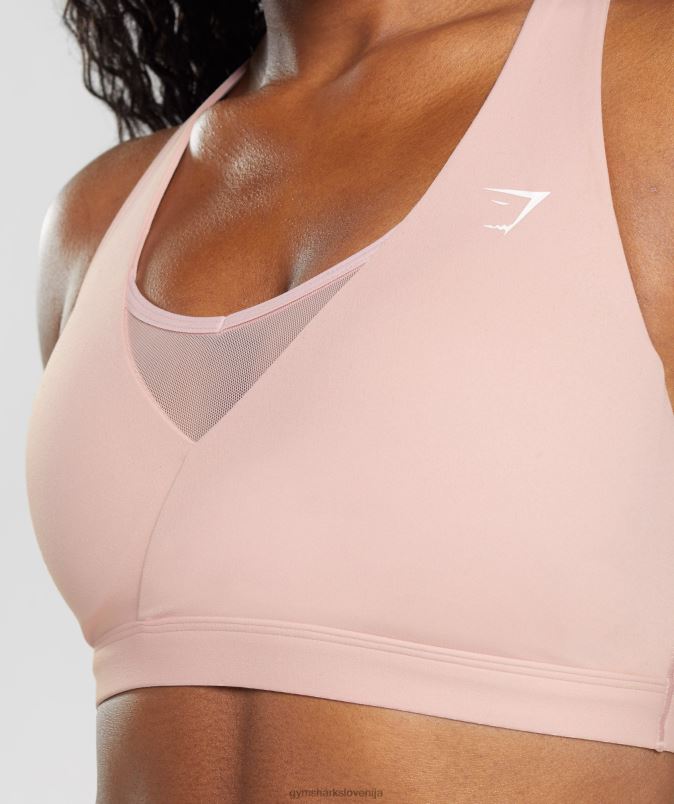 crossover športni nedrček ženskeGymshark skandi roza J00L2156