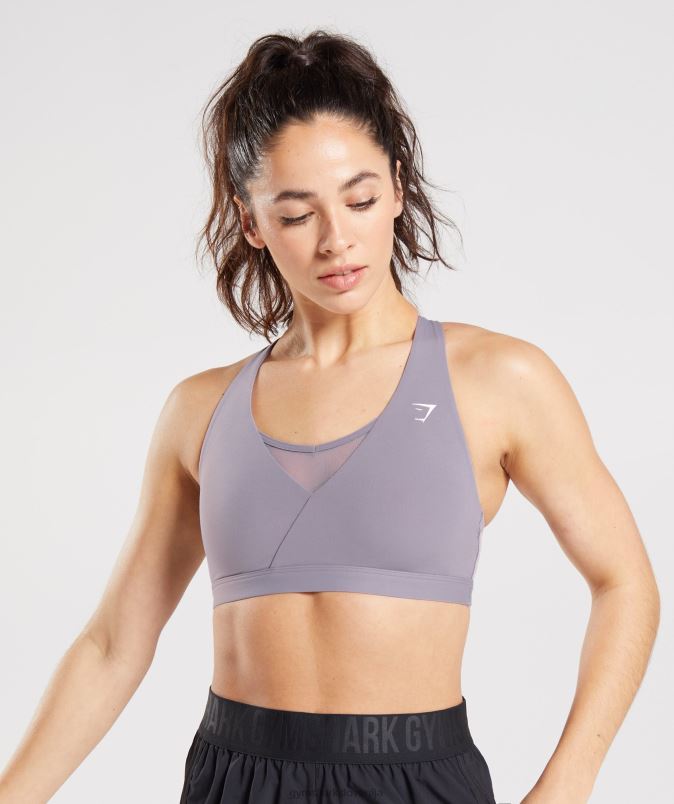 crossover športni nedrček ženskeGymshark skrilavca sivke J00L2140