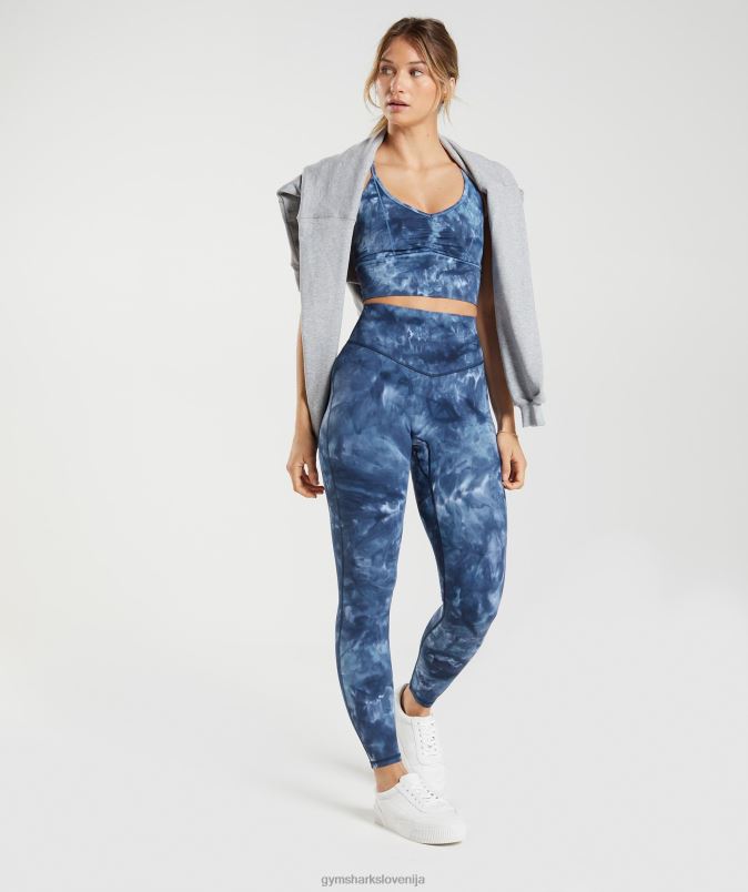dvigniti športni nedrček s parangalom ženskeGymshark lakeside modro barvilo v spreju J00L2172