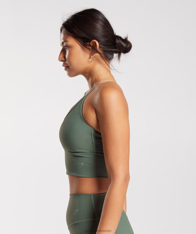dvigniti športni nedrček s parangalom ženskeGymshark vrba zelena J00L2123