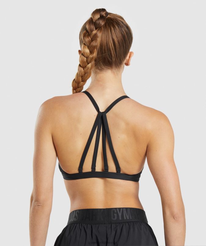 minimalen športni nedrček ženskeGymshark Črna J00L2135