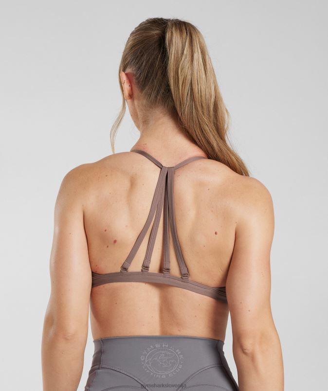 minimalen športni nedrček ženskeGymshark tartufasto rjava J00L2235