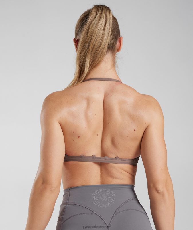 minimalen športni nedrček ženskeGymshark tartufasto rjava J00L2235
