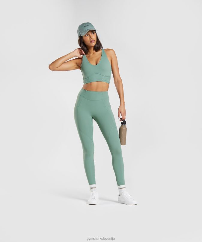 nedrček whitney s parangalom ženskeGymshark listnato zelena J00L2224