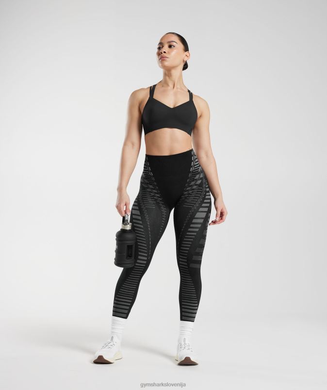 neomejen športni nedrček ženskeGymshark Črna J00L2115