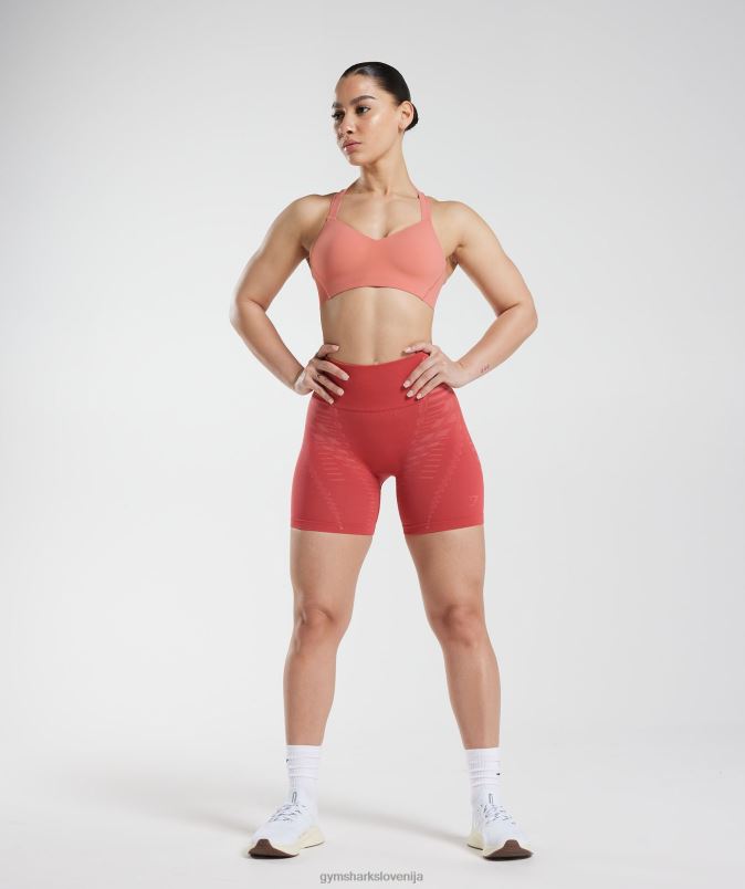 neomejen športni nedrček ženskeGymshark terakota roza J00L2134