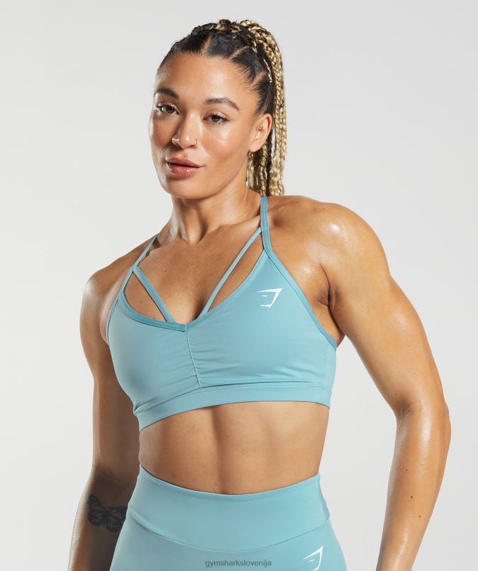 športni nedrček gs power ženskeGymshark modra ledena gora J00L2154