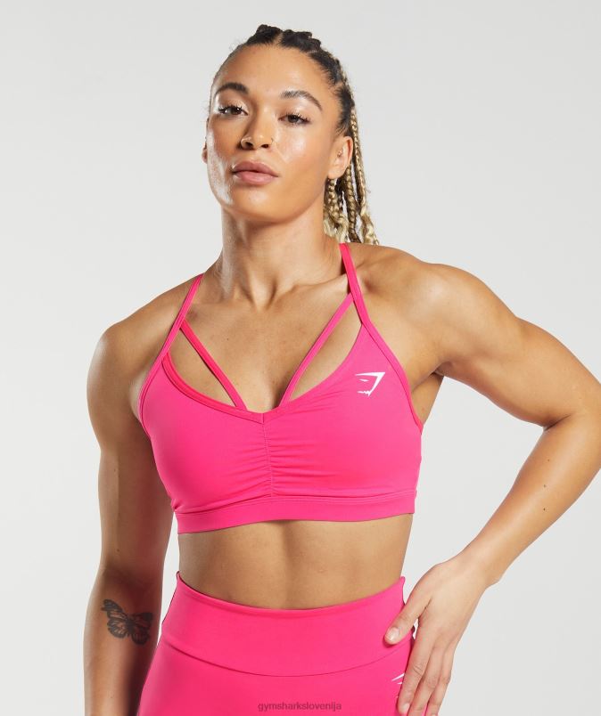športni nedrček gs power ženskeGymshark svetla fuksija J00L2118