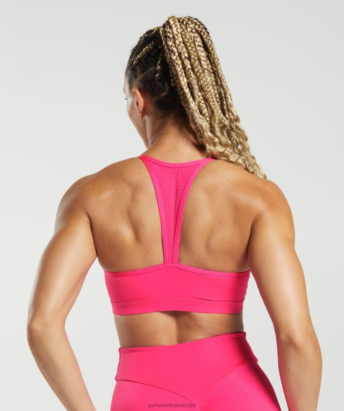 športni nedrček gs power ženskeGymshark svetla fuksija J00L2118