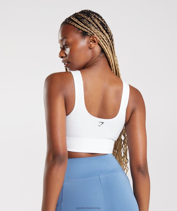 športni nedrček s parangalom ženskeGymshark bela J00L2128