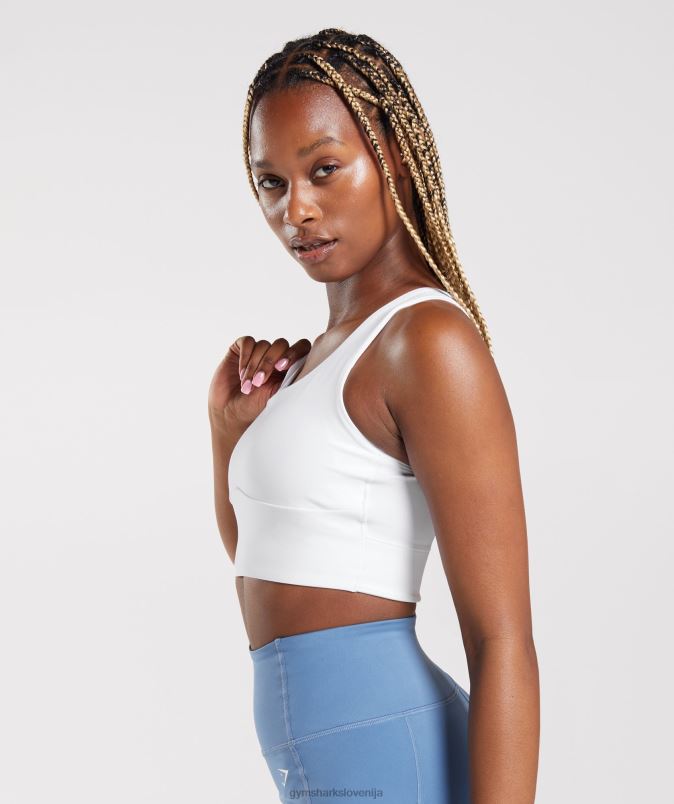 športni nedrček s parangalom ženskeGymshark bela J00L2128