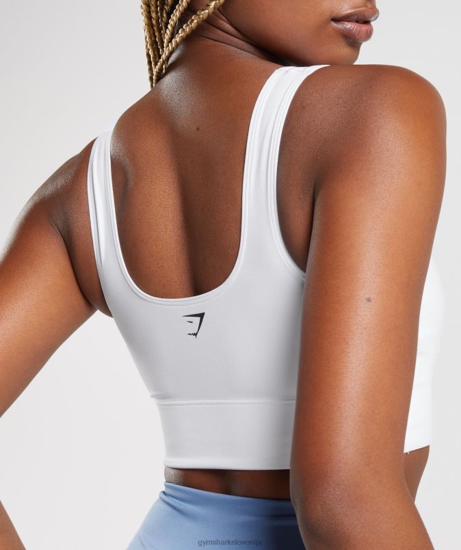 športni nedrček s parangalom ženskeGymshark bela J00L2128