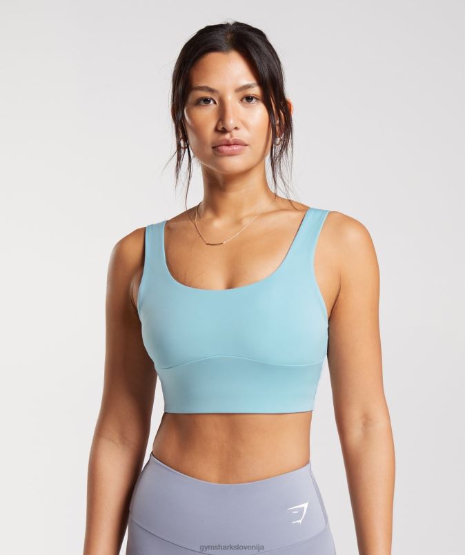 športni nedrček s parangalom ženskeGymshark modra ledena gora J00L2153