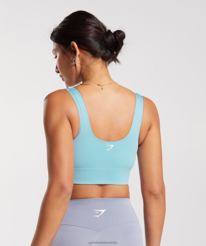 športni nedrček s parangalom ženskeGymshark modra ledena gora J00L2153