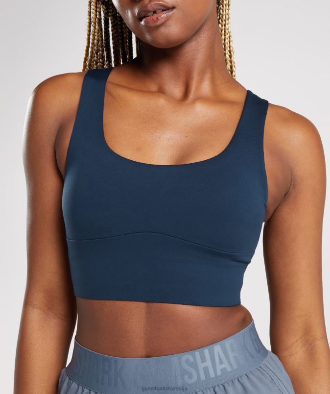 športni nedrček s parangalom ženskeGymshark mornarica J00L2131