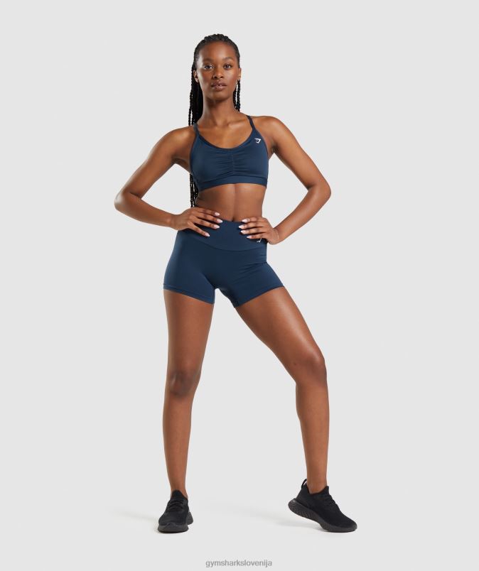 športni nedrček z naborki ženskeGymshark mornarica J00L2112