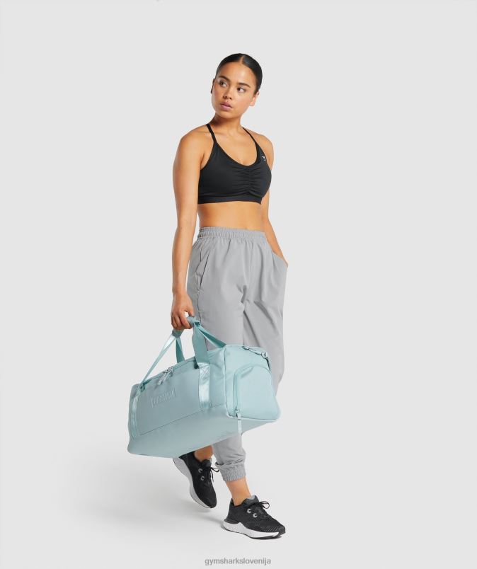 športni nedrček z naborki ženskeGymshark Črna J00L2197